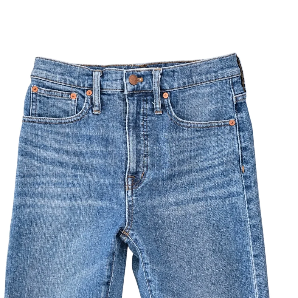 Madwell Womens Full Lenght Classic Straight Light Wash Jeans Size 25
